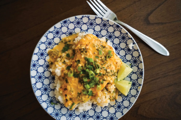 Red Snapper with Thai Coconut Curry Sauce – The Fish Foodie